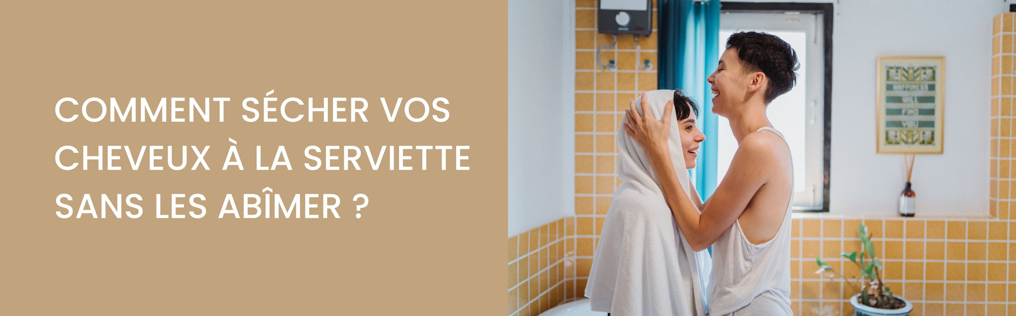 séchage des cheveux serviette microfibre